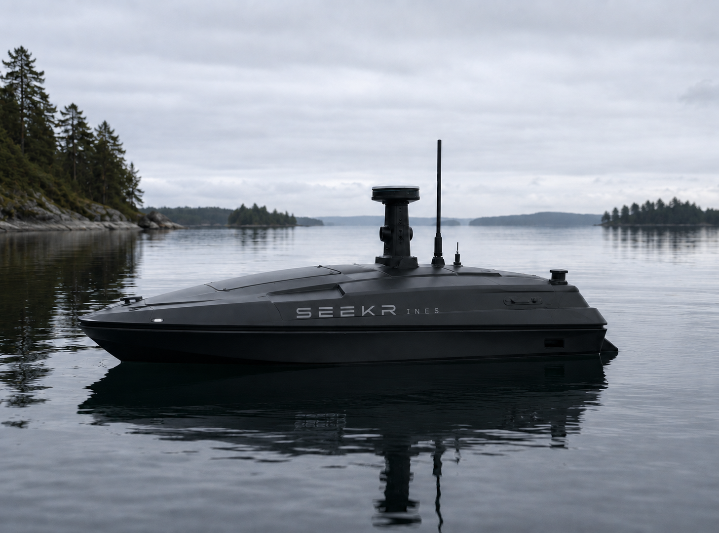 Tidigt skrovkoncept för modellen SEEKR Ines